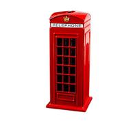 Large Telephone Booth Money Box Coin Die Cast Piggy Bank London Souvenirs Red Telephone Box Money Bank Made of Die Cast Metal
