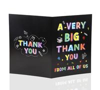 Large Thank You Card, Extra Jumbo Big Giant Size Appreciation Gratitude Greeting Gift Thankyou Card with Envelope Suitable for Leaving Farewell Boss Teacher Friends Colleagues (Chalk Drawing Style)