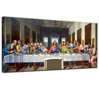 Large The Last Supper 24x56in Diamond Art Kits Adults, Diamond Painting Kits Retro, Full Round Drill Crystal Creations Embroidery Arts and Crafts, DIY Diamond Art Painting for Wall Art Home Decor H-2