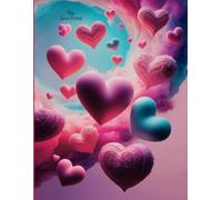 Large "The Love Portal" Composition Notebook: Hearts ~Self-Love ~ Women ~ Teens ~ Girls ~ Matte ~ Watermark @ Page 51~ College Ruled