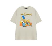Short Sleeved T-Shirt The Simpsons Beige L