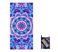 Large Thin Microfibre Beach Towel with Bag for Adult Men Women,160x90cm Mandala Beach Towels Quick Dry Sand Free Lightweight Swim Bath Towel for Travel,Swimming,Pool,Holiday,Camping,Yoga,Gym Sport