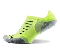 (Large) Thorlos Experia Ultra Light Unisex Lite Cushion No Show Tab Running Socks, Yellow