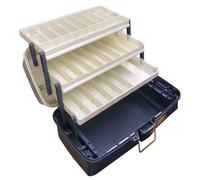 Large Three Tray Carry Box, Blue