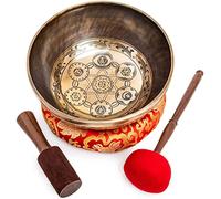 Large Tibetan Singing Bowl Set - 11" Master Healing Grade For Sound Bath Chakra 7 Metal Meditation Yoga By Himalayan Bazaar