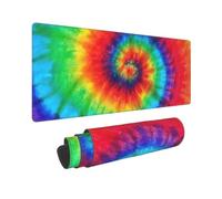 Large Tie Dye Hippies Print Mouse Pad Office Desk Mat Keyboard pad for Gaming Office & Home,30 x 80 cm.