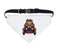 Large 'Toad Driving A Red Sports Car' Dog/Cat/Pet Bandana (PD00059614)