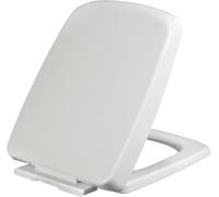 Large Toilet Seat Soft Close Square Toilet Lid with Simple Top Fixing,Quick Release Hinges and 4 Anti-Slip Damping,Easy to Install and Clean