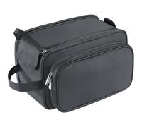 Large Toiletry Bag for Men, PU Leather Travel Toiletry Organizer, Dopp Kit Water-Resistant Shaving Bag for Toiletries Accessories Toiletries Organizer Cosmetic Bags, Black, XL, Toiletry Bag