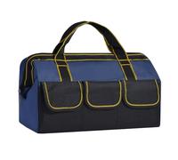 Large Tool Bag with 14 MultiSize Pockets for Efficient Storage Hand/Power Pouches Durability 600D Fabric Construction Large Bag