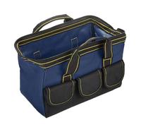 Large Tool Bag with 14 MultiSize Pockets for Efficient Storage Hand/Power Pouches Durability 600D Fabric Construction Large Bag