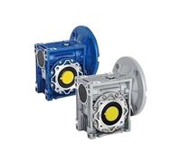 Large Torque NMRV090 Reducer Worm Gear Gearbox Round Flange Input 19/24/28mm Output 35mm(RATIO 10-1-80B14)