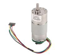 Large Torsion Gear Motor with Encoder 12V 24V Power Speed Reduction Motor 10 to 1500 RPM High Torque All Metal Durable for Smart Devices Optical Instruments (24V, rotation speed 350)