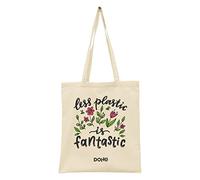 Large Tote Bag - 330 x 380 mm - Less Plastic is Fantastic
