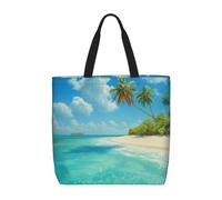 Large Tote Bag for Women Zipper Shoulder Bag Lightweight Polyester Handbag | Magic Electric Guitar Music Printed Shopping Bags With Inner Pocket For Work Shopping Gym Travel