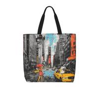 Large Tote Bag for Women Zipper Shoulder Bag Lightweight Polyester Handbag | Magic Electric Guitar Music Printed Shopping Bags With Inner Pocket For Work Shopping Gym Travel