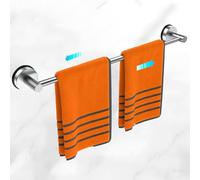 Large Towel Bar for Bathroom Wall,Adjustable 17~29 Inch Towel Racks for Bathroom Wall Mounted,Towel Holder for Glass Shower Door,Bathroom Accessories,Apparment Essentials,Home Decor-Silver