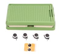 Large Toy Box with Wheels Big Toy Chest for Kids Organizer Toy Storage Bin, Rolling Toy Storage Bin Toy Storage Organizer Bin with Lid Wheels Children Building Blocks Organizer(Green)
