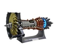 Large TR900 Turbofan Engine Model Kit with Adjustable Speed & Blue LED Lighting - 48CM/18.8IN A380 Model Kit for Aviation Enthusiasts