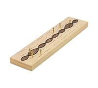 Large Traditional English Cribbage Board - Ash with loop decoration