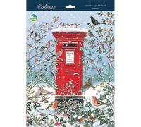 Large Traditional Picture Advent Calendar Rspb Birds Christmas Countdown Gift - Caltime - By Caltime - Festive Design, Winter Birds, Reusable Keepsake, 24 Doors To Open, Heartfelt Gift