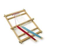Large Traditional Wooden Deluxe Weaving Loom With Accessories Childrens Craft Toy