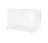 Large Transparent Acrylic Hamster Cage for Guinea Pig Breeding - Thick Paved Landscaping Villa - Ideal Habitat for Gerbil, Syrian Dwarf Mice