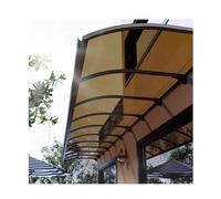 Large Transparent Polycarbonate Awning for Front & Back Veranda UV & Rain Protection Easy Installation Door Canopy 130 x 240 cm Perfect for Window & Sink Covering