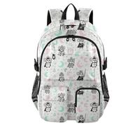 Large Travel Backpack Cute Mouse Prince Seamless Pattern College Work Bag