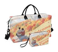 Large Travel Bag Carry on Bag with Adjustable Strap for Trekking Multifunctional Welcome To Canada Scenery Culture