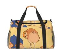Large Travel Duffel Bag,Crooked Owl Print Men Sports Tote Gym Bag,Shoulder Weekender Handbag Overnight for Women