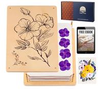 Large Travel Flower Press for Adults, 27.5 x 17.5cm Flower Pressing Kit