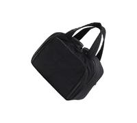 Large Travel Makeup Bag with Multiple Pockets Cosmetic Case & Handle for Women Essentials Cosmetic Makeup Bag Organizer, Black, Mass Beauty