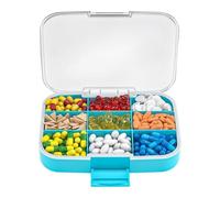 Large Travel Pill Organizer - Portable Pill Box and Travel Pill Box with Moisture Proof | Moisture Proof Pildolder with Airtight Seal, 9 Compartments for One