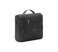 Large Travel Toiletry Bag for Men and Women, Hanging Wash Bag with Handle and Mesh Pockets，as a Travel Essentials with 15 compartments，Made of Waterproof REPT Fabric (Black)