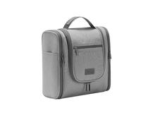 Large Travel Toiletry Bag for Men and Women, Hanging Wash Bag with Handle and Mesh Pockets，as a Travel Essentials with 15 compartments，Made of Waterproof REPT Fabric (Grey)