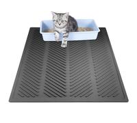 Large Tray Cat Sand Cushion, Silicone Cat Sand Box Pad Plus High Edges Trash Can To Keep The Floor Clean The Anti Skid Back Lining Rubber Sand Capture Pad