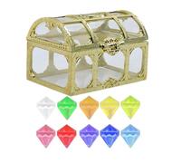 Large Treasure Chests - Treasure Box, Hefty Treasure Box | Pirate Treasure Chests Storage Box Toy, Large Size Teacher Favorite Treasures Collection Storage Box, Decorative Pirate Chest