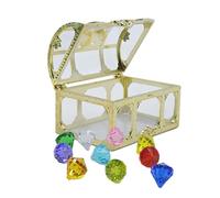 Large Treasures Chests - Pirate Storage Box Toy, Colored Diamond Pirate Treasures | Teacher's Favorite Decorative Pirate Chests Collection, Summer Beach Digging Gem Game for Large Size Storage Box