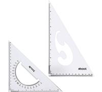 Large Triangle Ruler Square Set, 30/ 60 and 45/ 90 Degrees, Set of 2