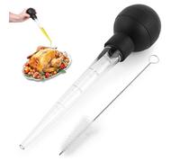 Large Turkey Baster with Cleaning Brush,Baster Syringe for Home Baking and Roaster Turkey,Turkey Basters for Cooking,Meat and Food Injector,Essential Thanksgiving Cooking Tool,Easy to Use and Clean