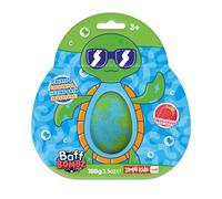 Large Turtle Bath Bomb from Zimpli Kids on Gift Card, Party Bag Fillers, Goody Bag Favours, Perfect Children's Birthday Gift Present, Vegan Friendly and Cruelty Free