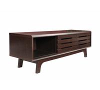 Modern TV Unit Stand 140cm Media Cabinet Sliding Door + Shelf Wenge