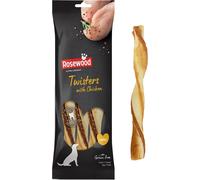 Large Twisters for Dogs - Made with Chicken, Grain Free Chews, High Protein Dog