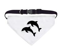 Large 'Two Dolphins' Dog/Cat/Pet Bandana (PD00058588)