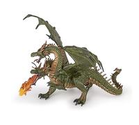 Papo - Realistic Two-Headed Dragon Figure - Ages 3+ - Fantasy & Medieval Collection - Creative Play Legendary Adventures - Gift Idea Toy for Girls and Boys - 19 Cm X 19 Cm