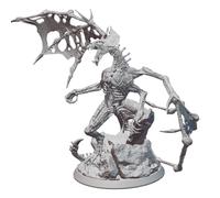 Large Undead Dragon DnD TTRPG Miniature 100mm base 32mm Scale D&D RPG NPC Creature Wargaming Figure Main Enemy Boss Unpainted Huge