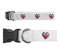 Large 'Union Jack Balloon Heart' Dog Collar (PR00067224)