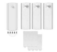 Large Universal Frame Hanger, 4 PCS Heavy Duty Picture Hooks No Nails 8 Large Removable Mounts with Damage Free Multi Surface Design Adhesive Hanging Strips Kit for Mirrors (L-4 Universal Hangers)