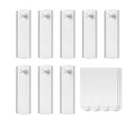 Large Universal Frame Hanger, 8 Picture Hangers, 12 Large Removable Adhesive Strips, Heavy Duty Picture Hanging Strips Damage Free Image Hanging Hooks, Command Picture Hooks No Nails Photo Hooks
